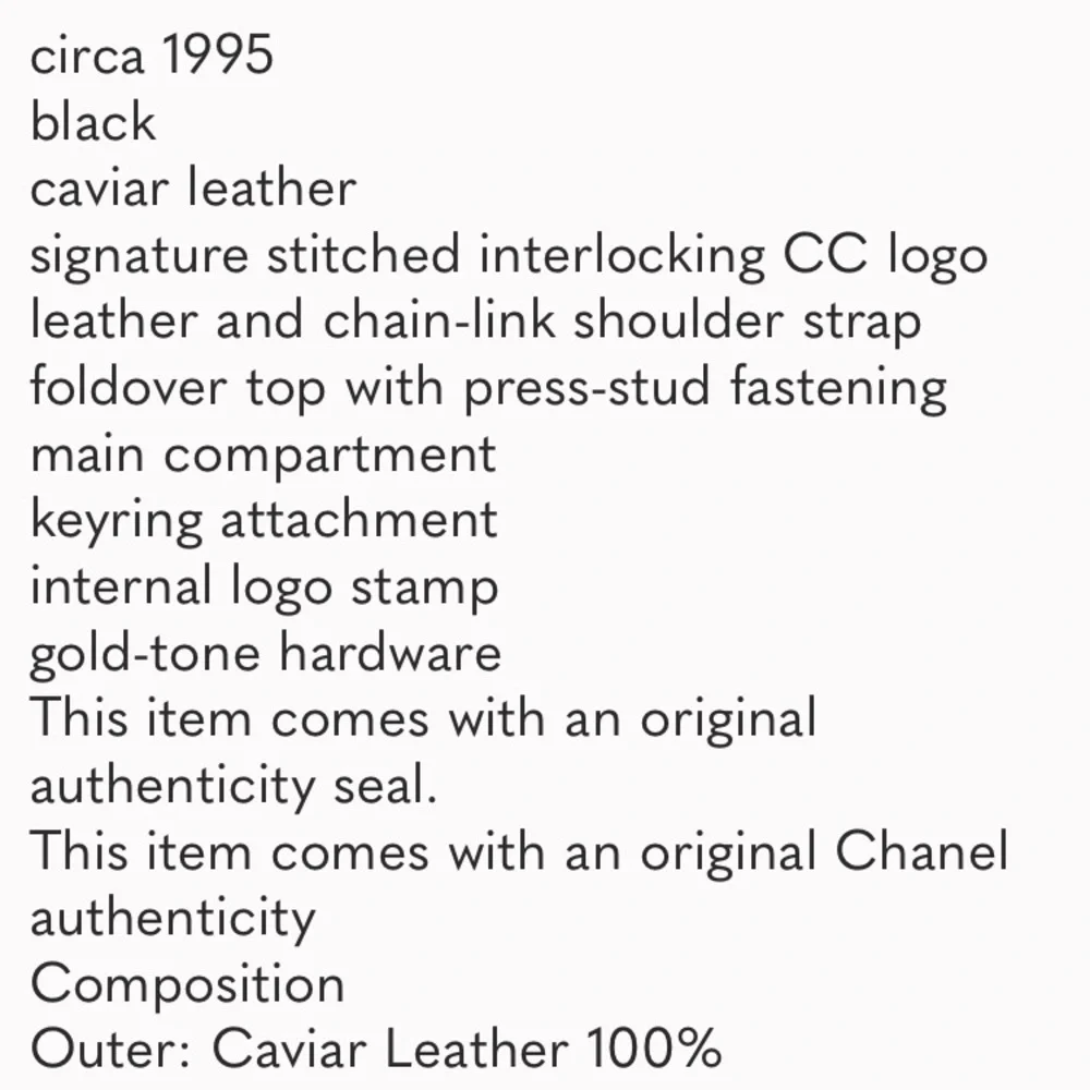 CHANEL 1995 Stitch Case Caviar PM Pochette